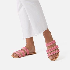 ROTHYS hot pink basket stitch sandal (8.5 & 7.5)